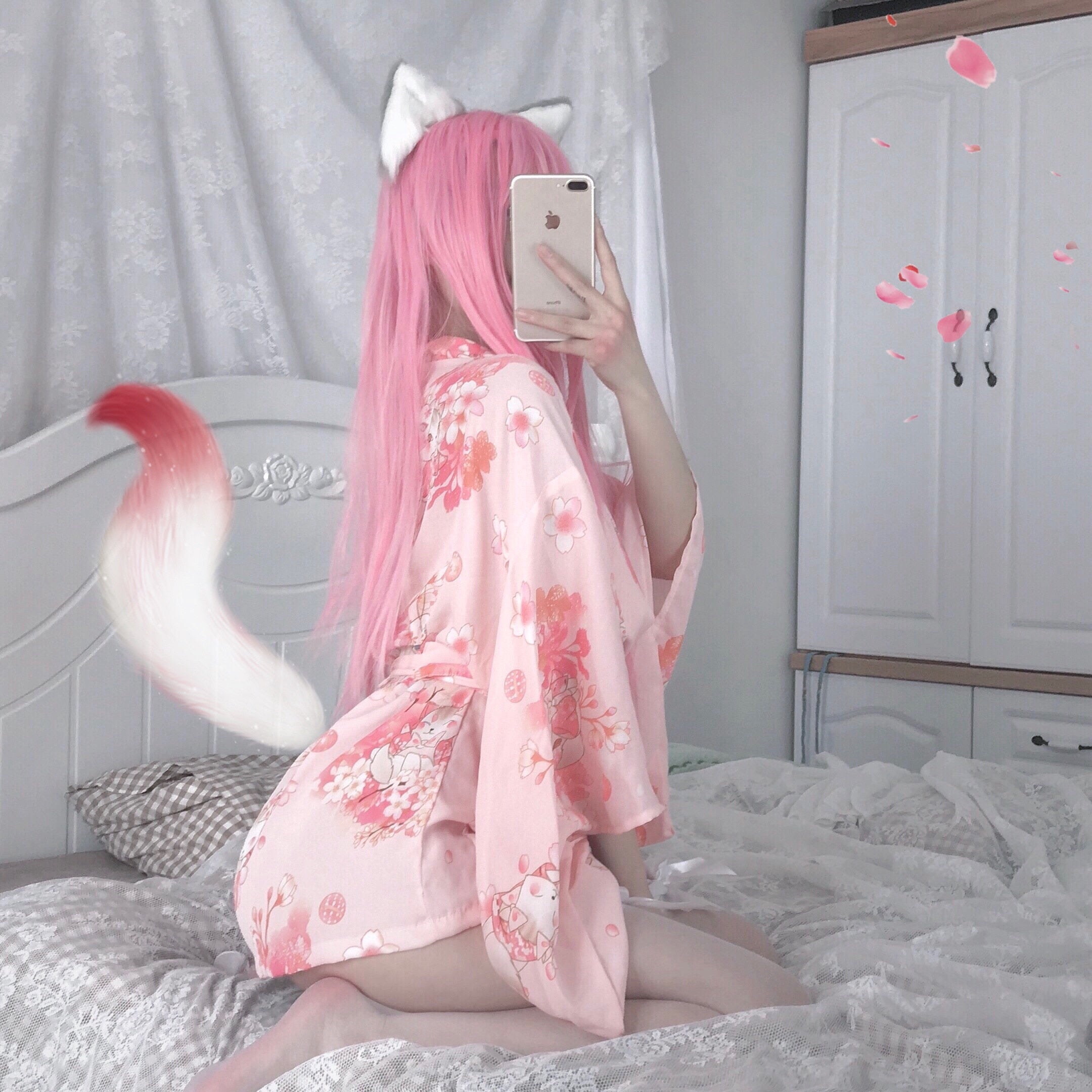 Ladies Janpanese Traditional Kimono Sexy Cosplay Costumes Sexy Oufit Women Kawaii Pink Cute Lingerie Pajamas