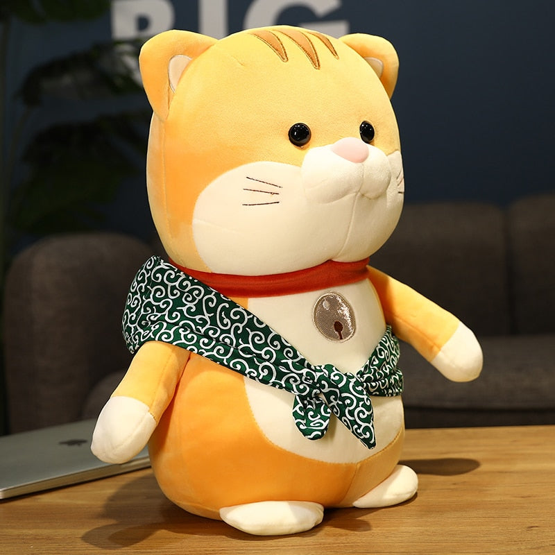 25/35/45cm Kawaii Plush Cat Dog Toys Cute Standing Cat Shiba Inu Dolls Pillow Stuffed for Kids Girl Cartoon Birthday Gifts