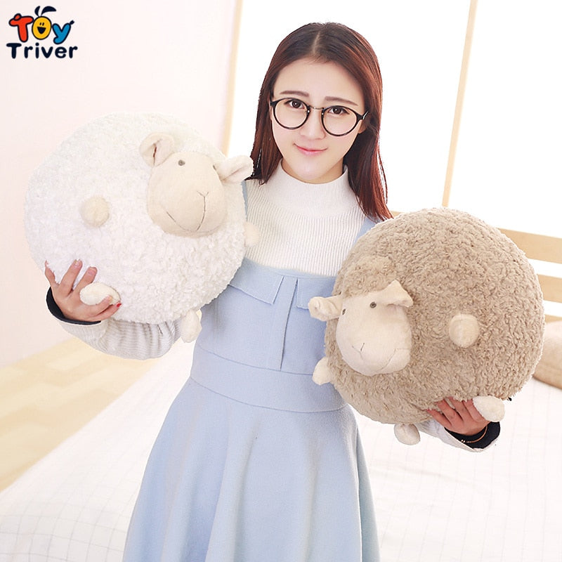 Kawaii Sheep Lamb Plush Toys Stuffed Animals Doll Pillow Cushion Baby Kids Children Girls Boys Birthday Gifts Home Room Decor