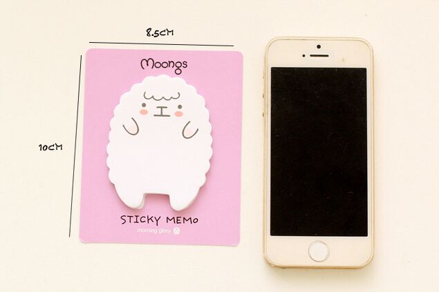 Kawaii Sheep Panda Sticky Notes Memo Pad Memo Notepad School Office Supply Escolar Papelaria Gift Stationery