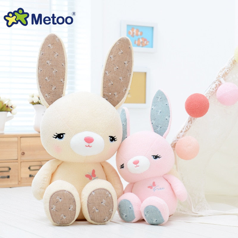 28CM Toys For Girls Metoo Plush Rabbit Bunny Soft Angela Reborn Babies Kawaii Dolls For Kids Children Christmas Birthday Gifts