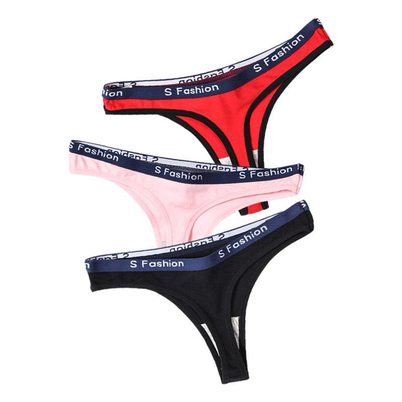 3pcs lot panties woman cotton thong women underwears cute thongs kawaii Female panties hot Sales sexy underwear for women