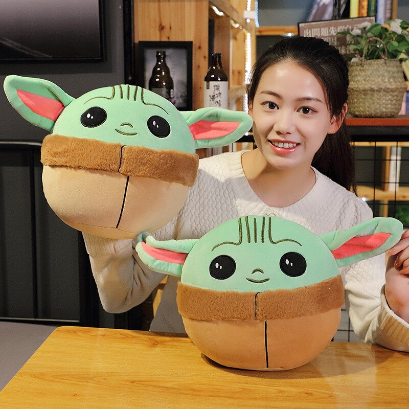 Disney Baby Yoda Plush Toy Cute Cartoon Star Wars Mandalorian Pillow Stuffed Doll Girls Gifts Kawaii Plush Dolls Kids Toys