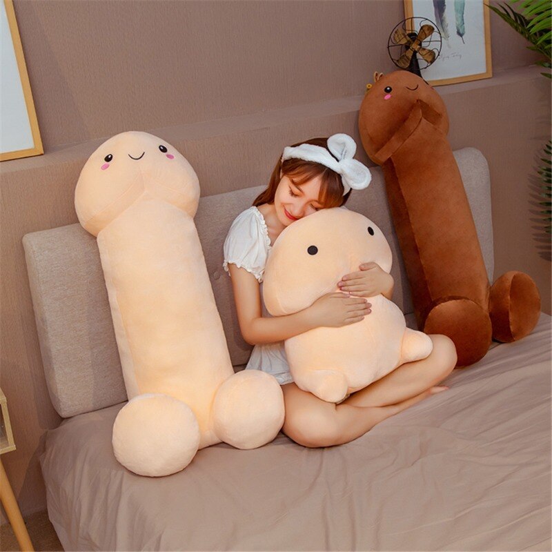 Funny Penis Plush Toy 30cm-100cm simulation Stuffed Soft Dick Doll Real-life Penis Pillow Cushion Cute Sexy Toy Interesting Gift