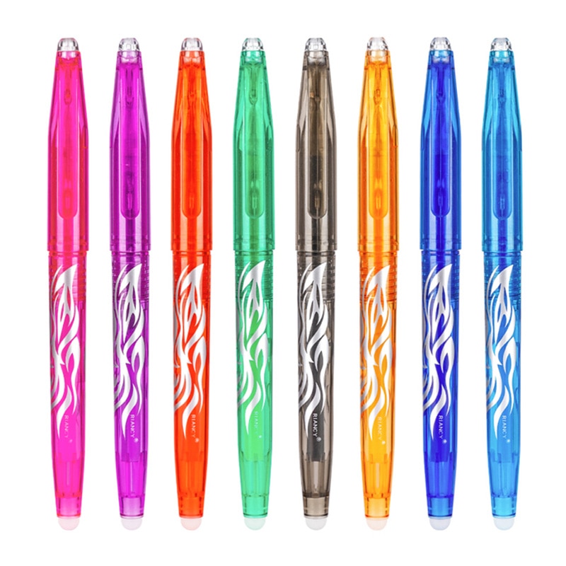 4 Pcs/Set Multi-color Erasable Gel Pen 0.5mm Kawaii Pens Student Writing Creative Drawing Tools Office School Supply Stationery