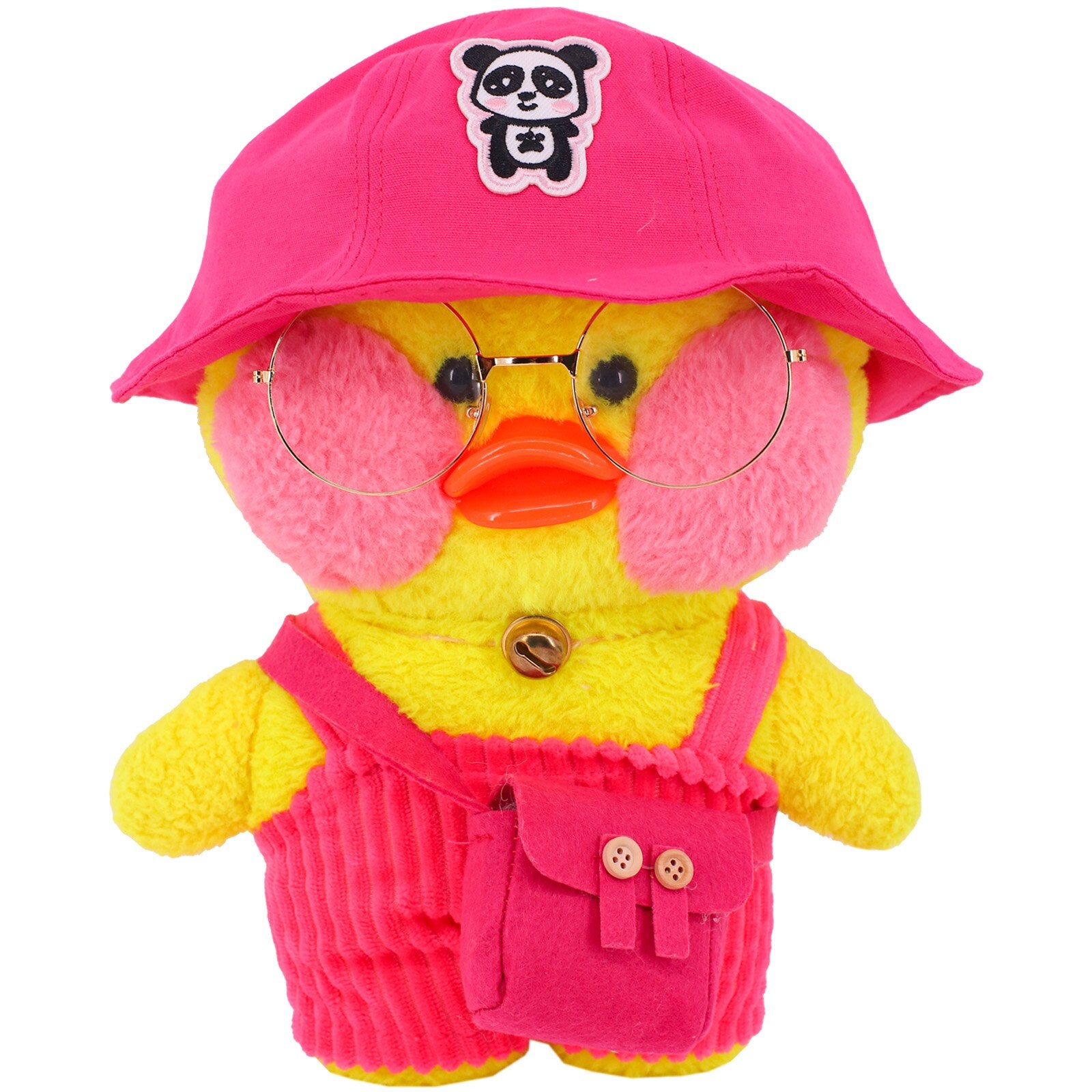 3PCS Clothes For Duck 30 cm lalafanfan Yellow Duck Kawaii Plush Toy Accessories Soft Animal Dolls Children's Toys Birthday Gifts