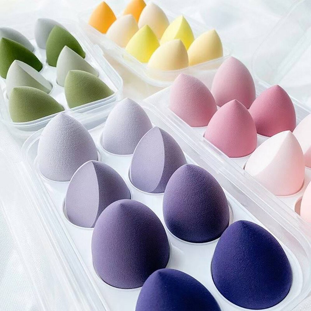 4/8pcs Makeup Sponge Blender Beauty Egg Soft Cosmetic Puff Foundation Sponges Powder Puff Women Beauty Tools Make Up Accessories