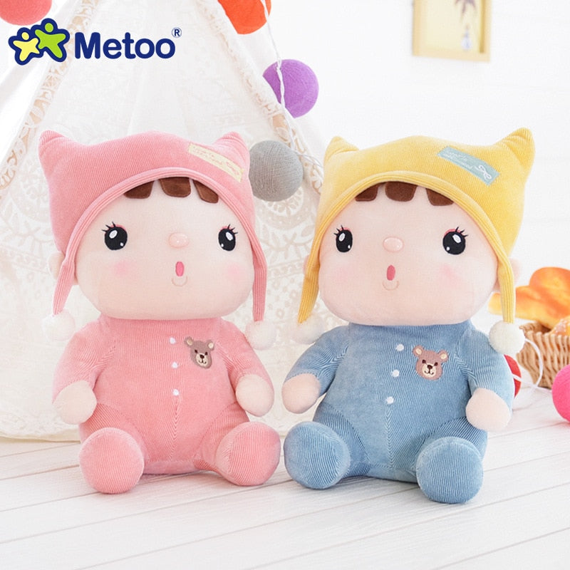 Metoo Doll Cute Cartoon Girls Baby Plush Stuffed Toys Soft Kawaii Lovely Animals For Kid Children Christmas Birthday Gift