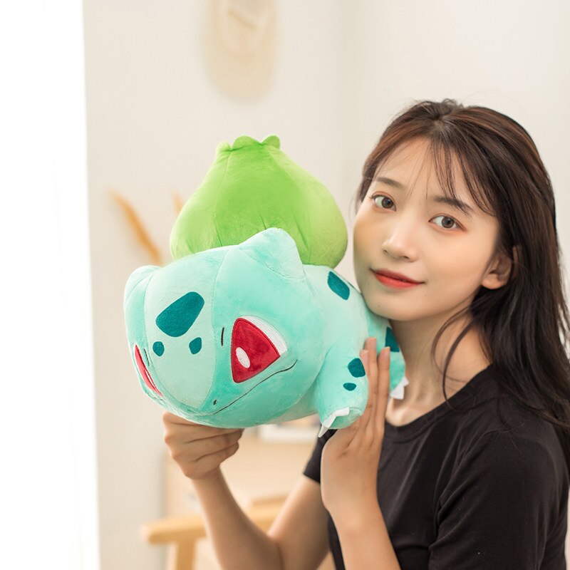 Cute Bulbasaur Pikachued Squirtle Kawaii Plush Doll Pokemoned Dragon Dinosaur  Stuffed Toy Present Birthday Christmas Gift