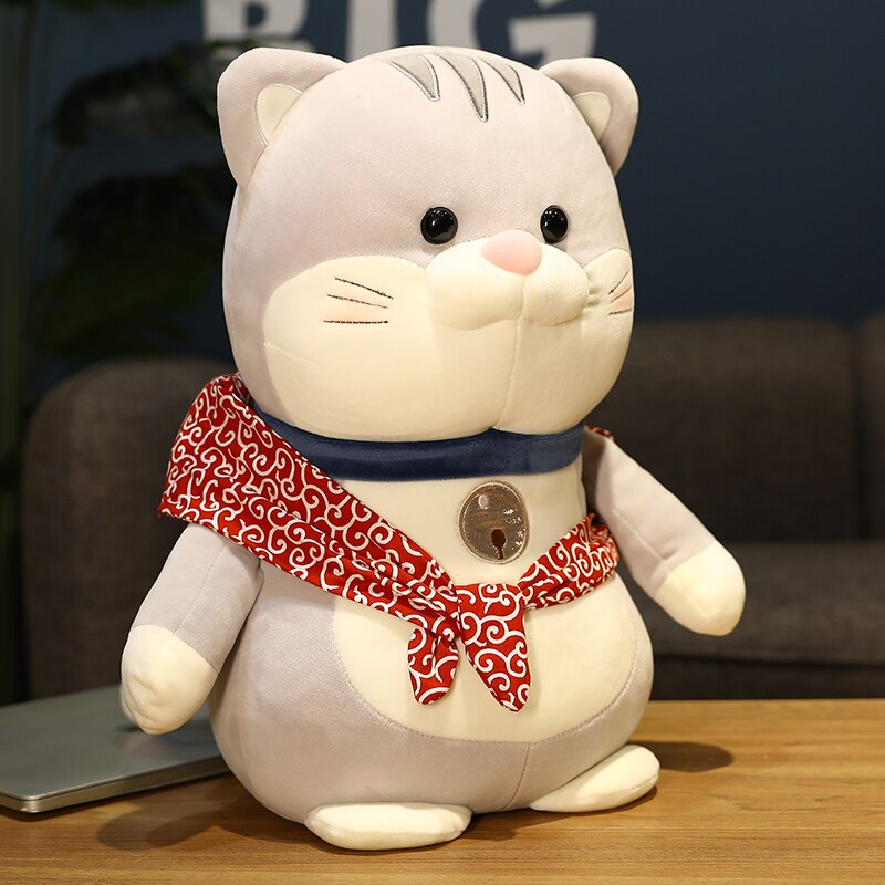 25/35/45cm Kawaii Plush Cat Dog Toys Cute Standing Cat Shiba Inu Dolls Pillow Stuffed for Kids Girl Cartoon Birthday Gifts