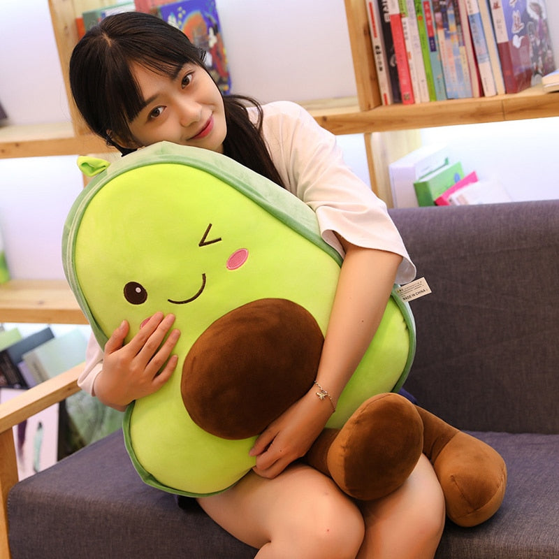 30-85cm Avocado Plush Toys Cute Avocado Pillow/Cushion Kawaii Fruit Stuffed Doll Toys For Children Throw Pillow Birthday Gift