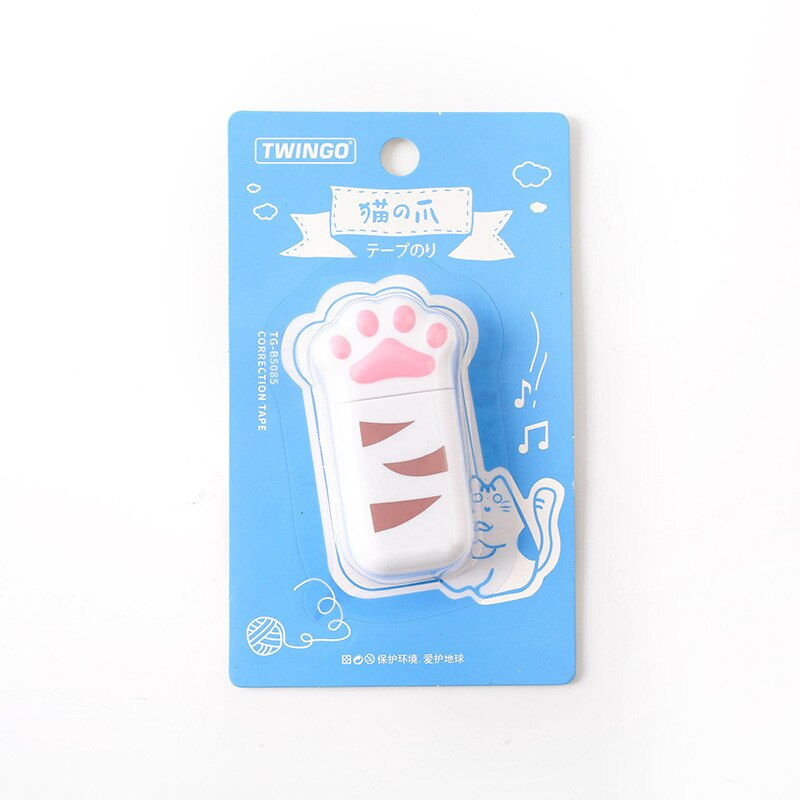 1 Pcs Lytwtw's Lovely Kawaii Cat Claw Cute Correction Tape Stationery Office School Supply Gift nice things corrector novel
