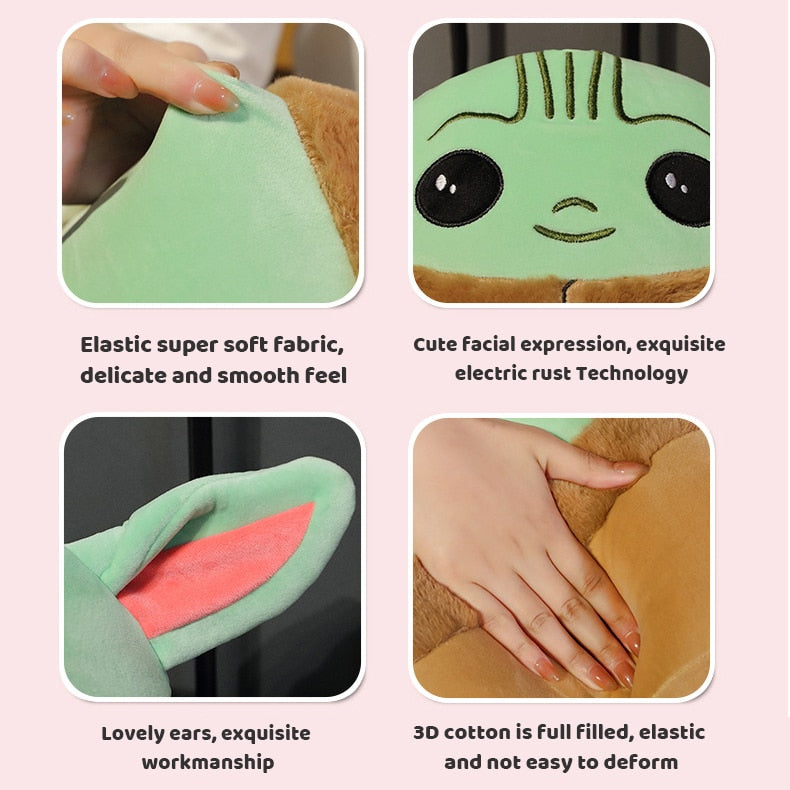 Disney Baby Yoda Plush Toy Cute Cartoon Star Wars Mandalorian Pillow Stuffed Doll Girls Gifts Kawaii Plush Dolls Kids Toys