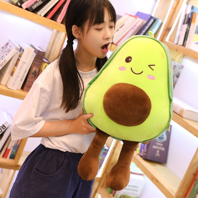 30-85cm Avocado Plush Toys Cute Avocado Pillow/Cushion Kawaii Fruit Stuffed Doll Toys For Children Throw Pillow Birthday Gift