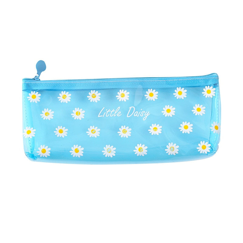 Kawaii Unicorn flower Sequin large Pen Case Creative PVC Pencil box Cute Pencil Bag For Kids Gift School Supplies Pencilpouch