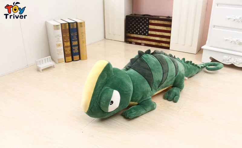 Kawaii Giant Lizard Chameleon Iguana Plush Toys Stuffed Animals Doll Baby Kids Children Boys Girls Birthday Gift Home Room Decor