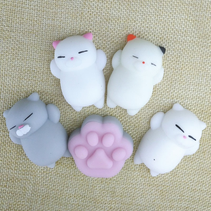 1pcs antistress ball Mini Squeeze Toy Squishy cat Cute Kawaii doll Squeeze Stretchy Animal Healing Stress Hand Fidget vent Toys