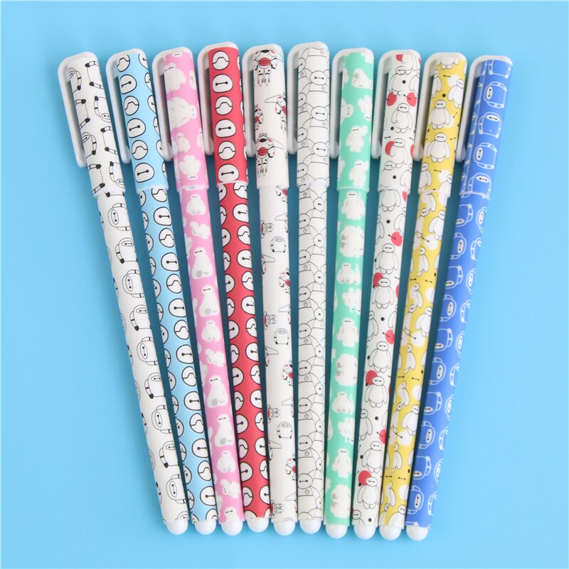 10 Pcs/Set Color Gel Pen Kawaii Stationery Korean Flower Canetas Escolar Papelaria Zakka Office Material School Supplies