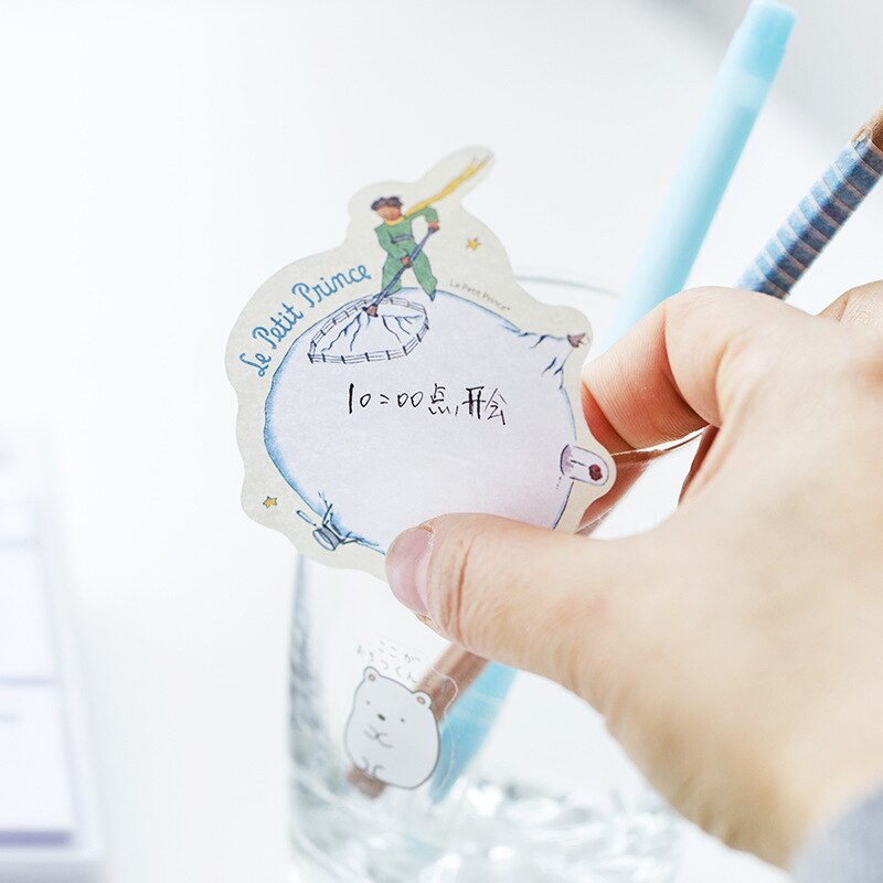 30 Sheets Little Prince Memo Pad Paper Sticky Notes Planner Sticker Paste Kawaii Stationery Papeleria Office School Supplies