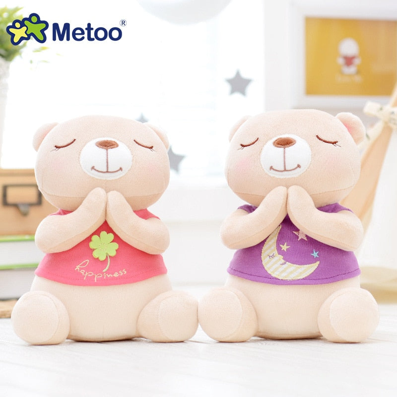 22CM Toys For Girl Boy Plush Bear Metoo Stuffed Dolls Soft Kawaii Angela Reborn Babies For Kid Children Christmas Birthday Gifts