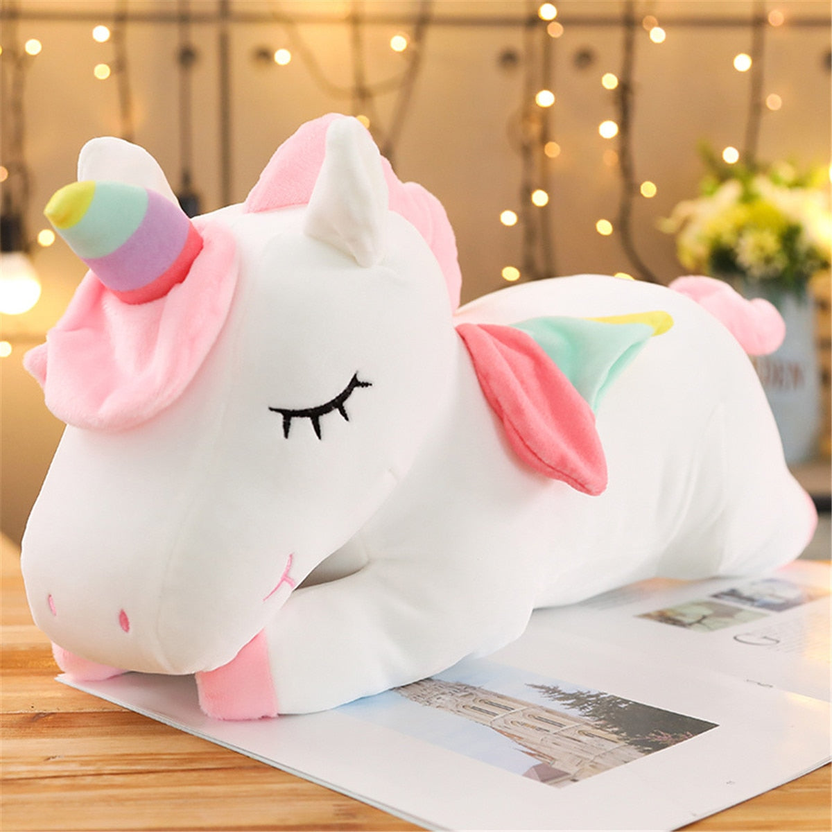 25CM New Cheap Plush Kawaii Unicorn Figure Plush Toys Lovely Unicorn Animal Stuffed Soft Plush Dolls Birthday Gift For Children