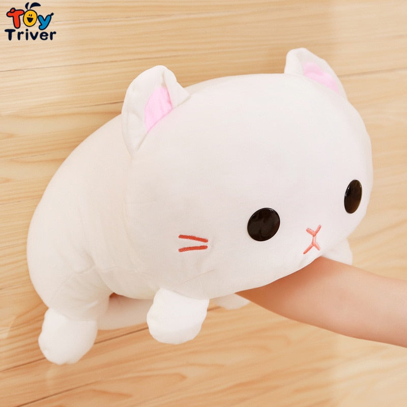 Kawaii Japan Cat Kitty Plush Toys Triver Stuffed Animal Doll Baby Kids Girls Children Boys Birthday Gifts Cute Home Room Decor