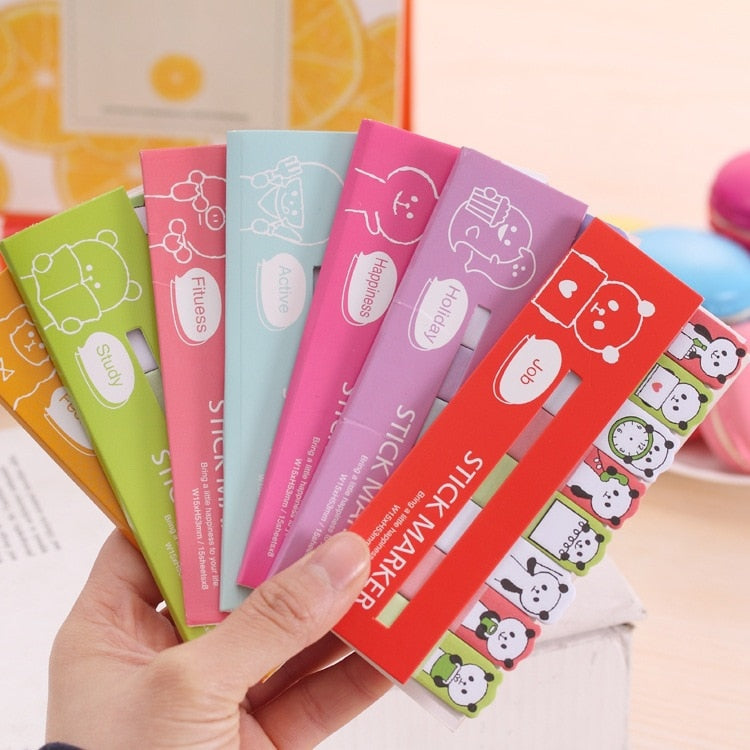 Mini Cute Kawaii Cartoon Animals Cat Panda Memo Pad Sticky Notes Memo Notebook Stationery  Note Paper Stickers School Supplies