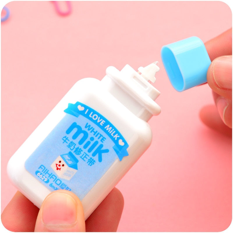 1pcs cute milky correction tape material escolar kawaii stationery office school supplies papelaria