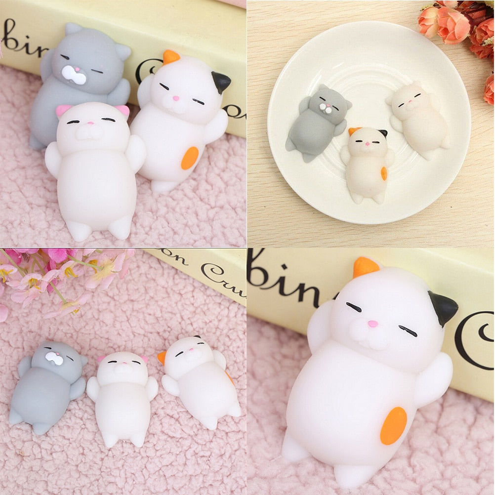 Dropshipping Cute Mochi   Cat slow rising Squeeze Healing Fun Kids Kawaii kids Adult Toy Stress Reliever Decor