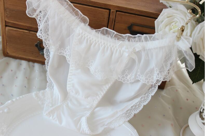 100% Real Photos 2nd Shipping Free  M L Lovely Cute Lolita Kawaii Fairy Princess Sexy Lace Panties Underwear Brief Thong WP245