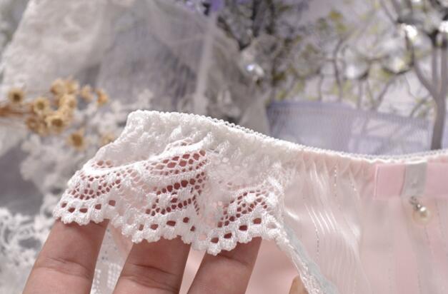 100% Real Photos  2nd Shipping Free M  L XL XXXL 3XL 5XL Lovely Cute Lolita Kawaii Sexy Lace Pearls Bow Panties Underwear Brief