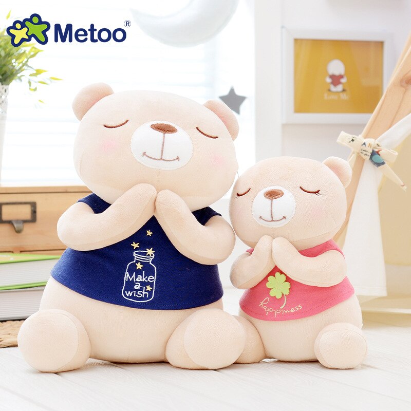 22CM Toys For Girl Boy Plush Bear Metoo Stuffed Dolls Soft Kawaii Angela Reborn Babies For Kid Children Christmas Birthday Gifts