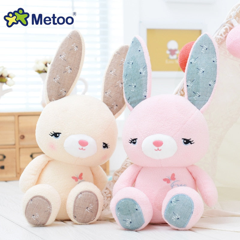 28CM Toys For Girls Metoo Plush Rabbit Bunny Soft Angela Reborn Babies Kawaii Dolls For Kids Children Christmas Birthday Gifts