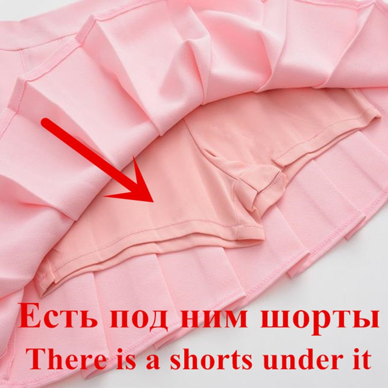 high waist pleated skirts Kawaii Harajuku Skirts women girls lolita a-line sailor skirt Large Size Preppy school uniform