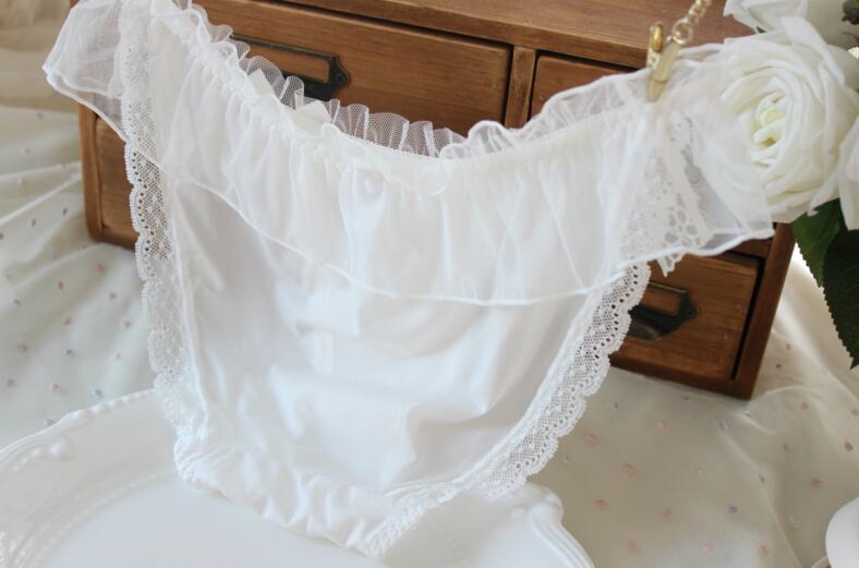 100% Real Photos 2nd Shipping Free  M L Lovely Cute Lolita Kawaii Fairy Princess Sexy Lace Panties Underwear Brief Thong WP245