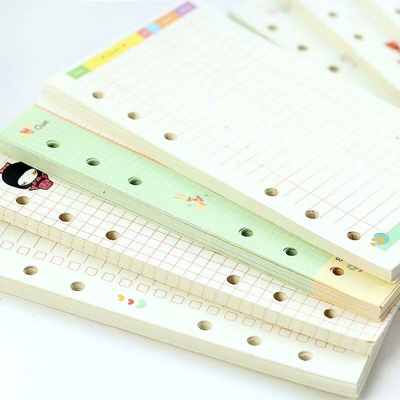 45 Sheets Kawaii A5 A6 Loose Leaf Notebook Paper Refill Spiral Binder Index Inner Pages Monthly Weekly Daily Planner Agenda