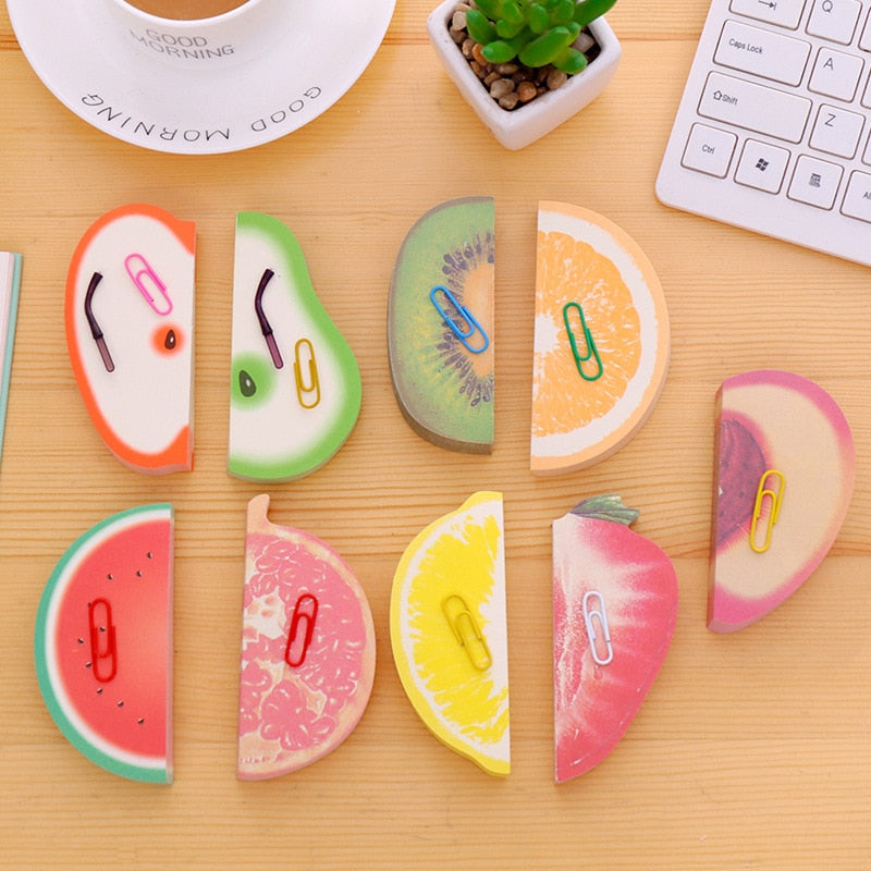 1 Lot  Sticky notes  DIY fruit vegetables Memo pads kawaii 160 Pages Sticker Post Bookmark Point It Marker Memo Sticker Paper