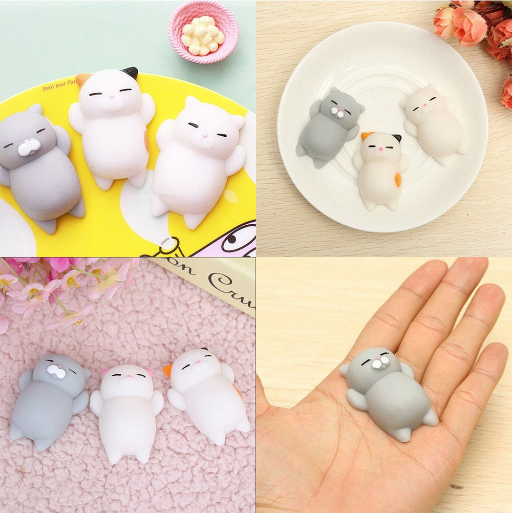 Dropshipping Cute Mochi   Cat slow rising Squeeze Healing Fun Kids Kawaii kids Adult Toy Stress Reliever Decor