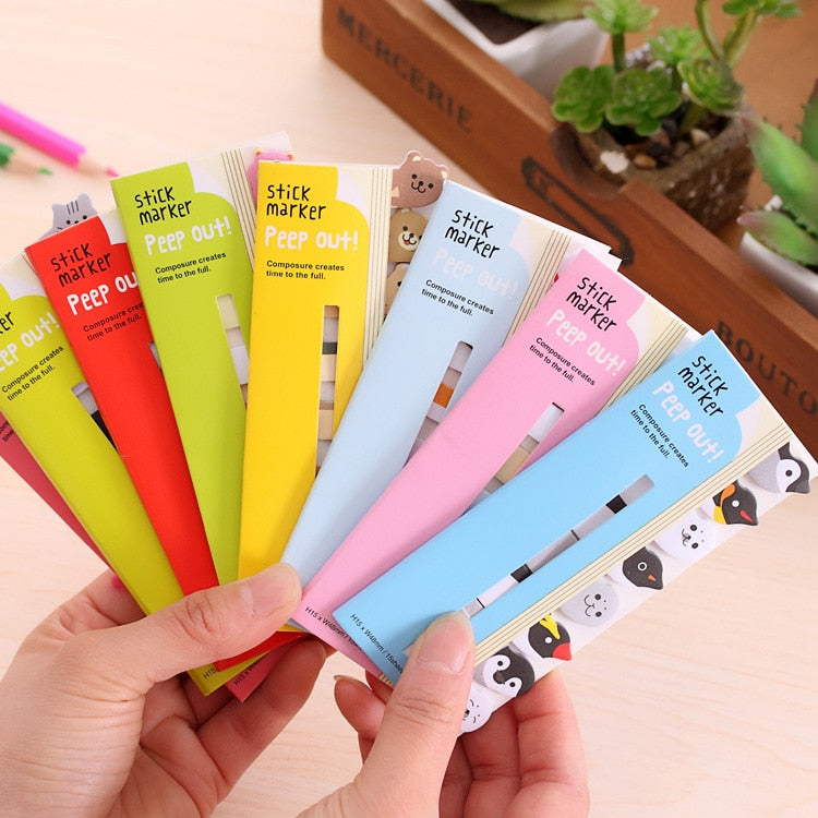 Mini Cute Kawaii Cartoon Animals Cat Panda Memo Pad Sticky Notes Memo Notebook Stationery  Note Paper Stickers School Supplies