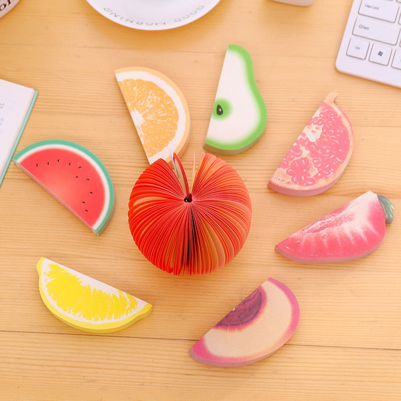 1 Lot  Sticky notes  DIY fruit vegetables Memo pads kawaii 160 Pages Sticker Post Bookmark Point It Marker Memo Sticker Paper
