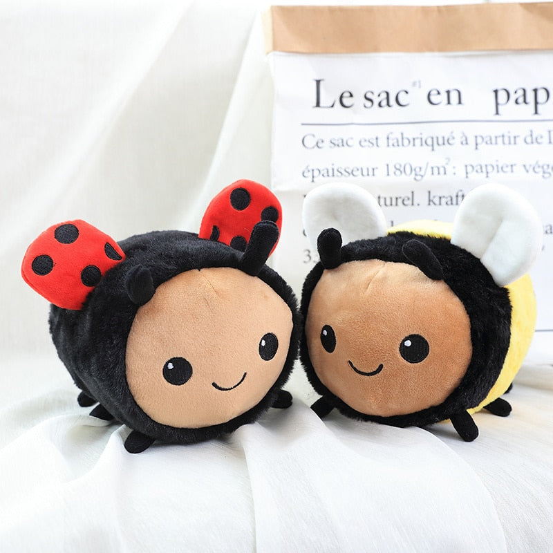 20-40CM New Anime Kawaii Plush Bee Ladybug Baby Toys Speelgoed Stuffed Toys Peluche Pillow Baby Room Home Decorative Pillows