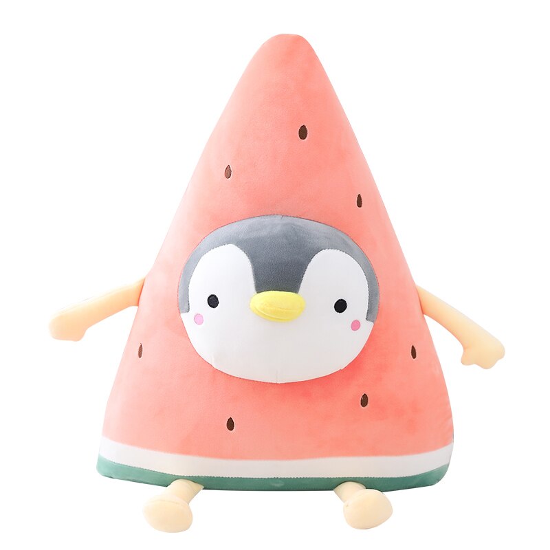 Cute kawaii plush watermelon animal pillow teddy bear peluche toys soft down cotton pluszaki decoracion hogar jouet holiday gift