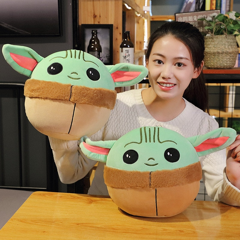 Disney Baby Yoda Plush Toy Cute Cartoon Star Wars Mandalorian Pillow Stuffed Doll Girls Gifts Kawaii Plush Dolls Kids Toys