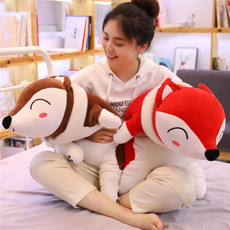 Kawaii Plush Fox Plush Toys for Girls Stuffed Animals Children Boys Toys Plush Pillow Cute Fox Stuffed Animals Soft Toy Doll