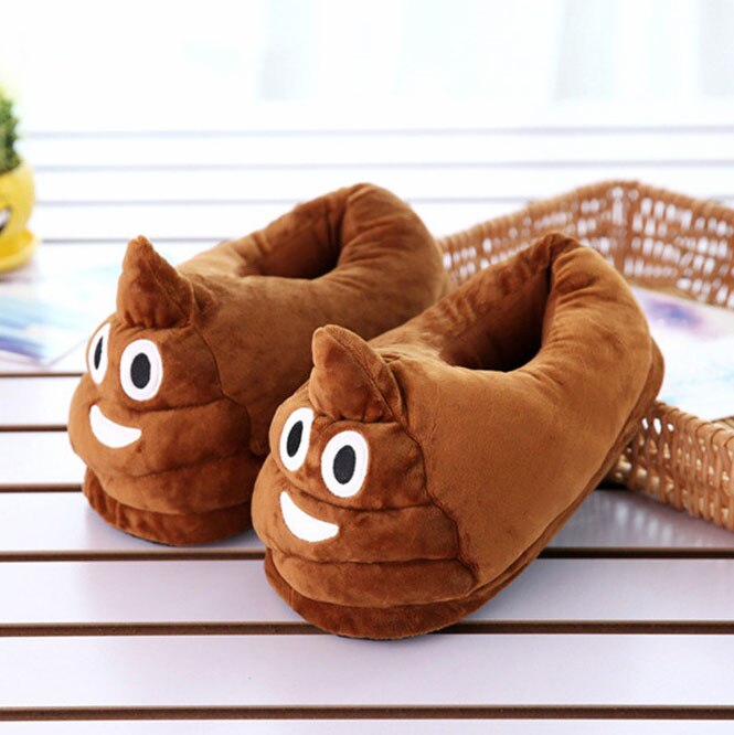 Kawaii Plush Avocado Slippers Fruit Toys Cute Pig Cattle Warm Winter Adult Shoes Doll Women Indoor Household Products size 35-43