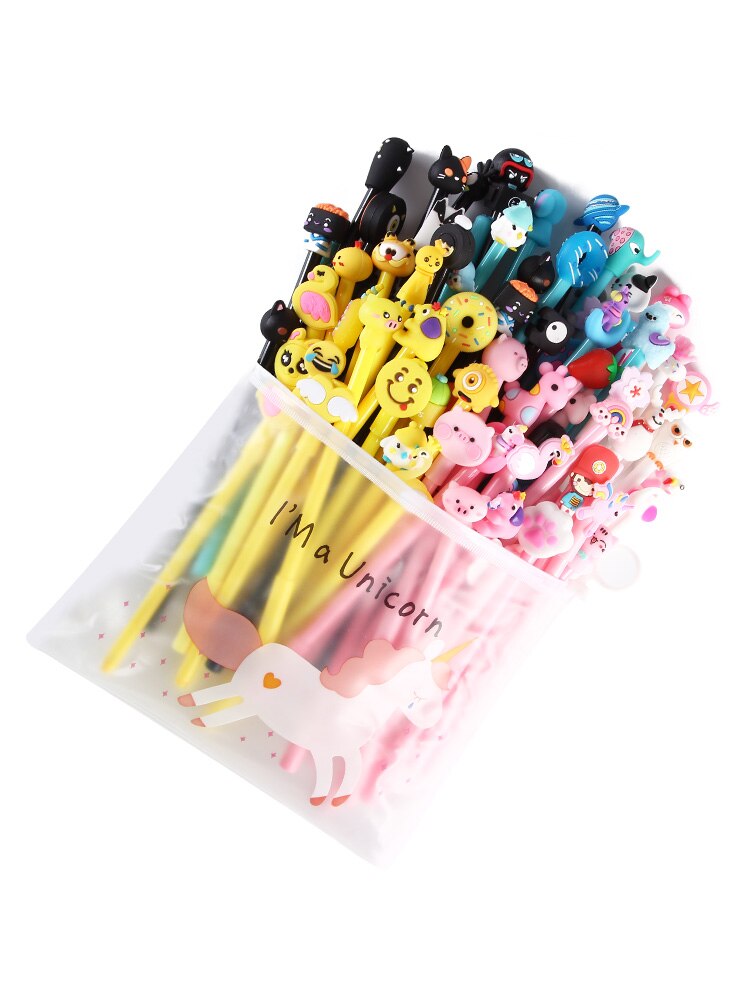 20Pcs/Set Gel Pen Unicorn Pen Stationery Kawaii School Supplies Gel Ink Pen School Stationery Office Suppliers Pen Kids Gifts