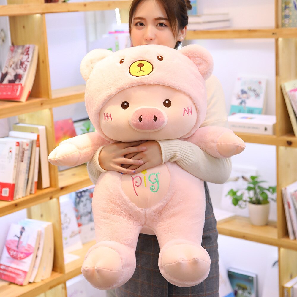 30-60cm kawaii plush Pig Plush Toy Creative Cosplay Doll Soft Stuffed Animals Toy for kawaii room decor cute PLUSH BIRTHDAY GIFT