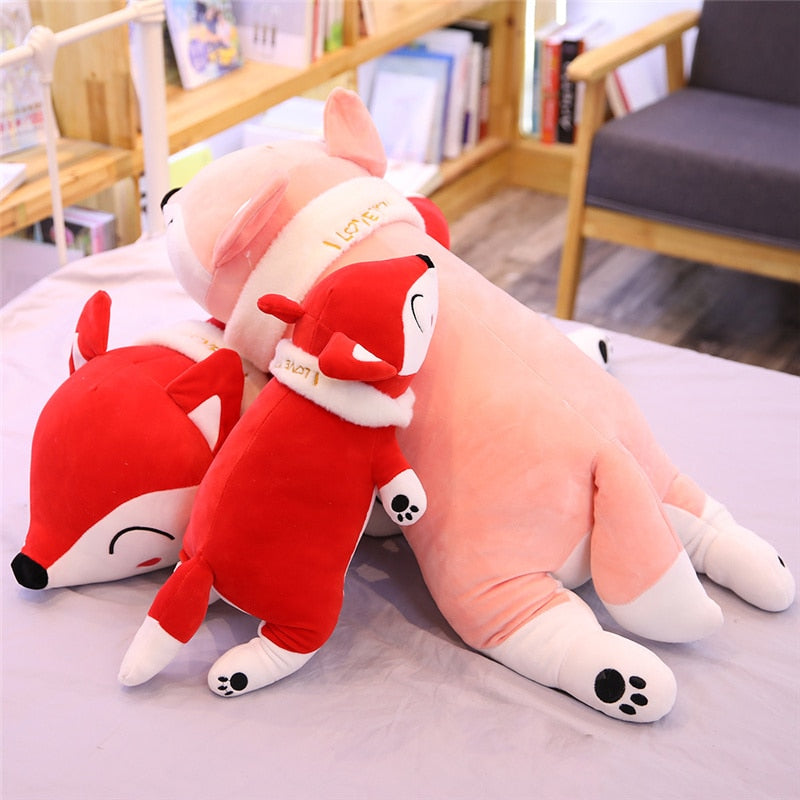 Kawaii Plush Fox Plush Toys for Girls Stuffed Animals Children Boys Toys Plush Pillow Cute Fox Stuffed Animals Soft Toy Doll