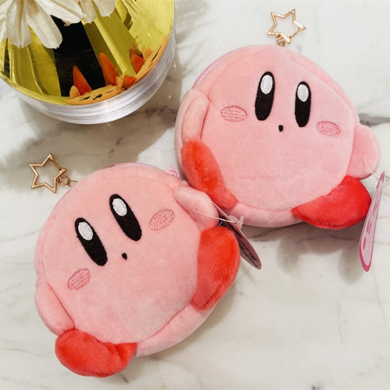 Kawaii Kirby Plush Toy Hand Bag Cartoon Star Kirby Messenger Bag Plush Toy for Girls Birthday Gifts