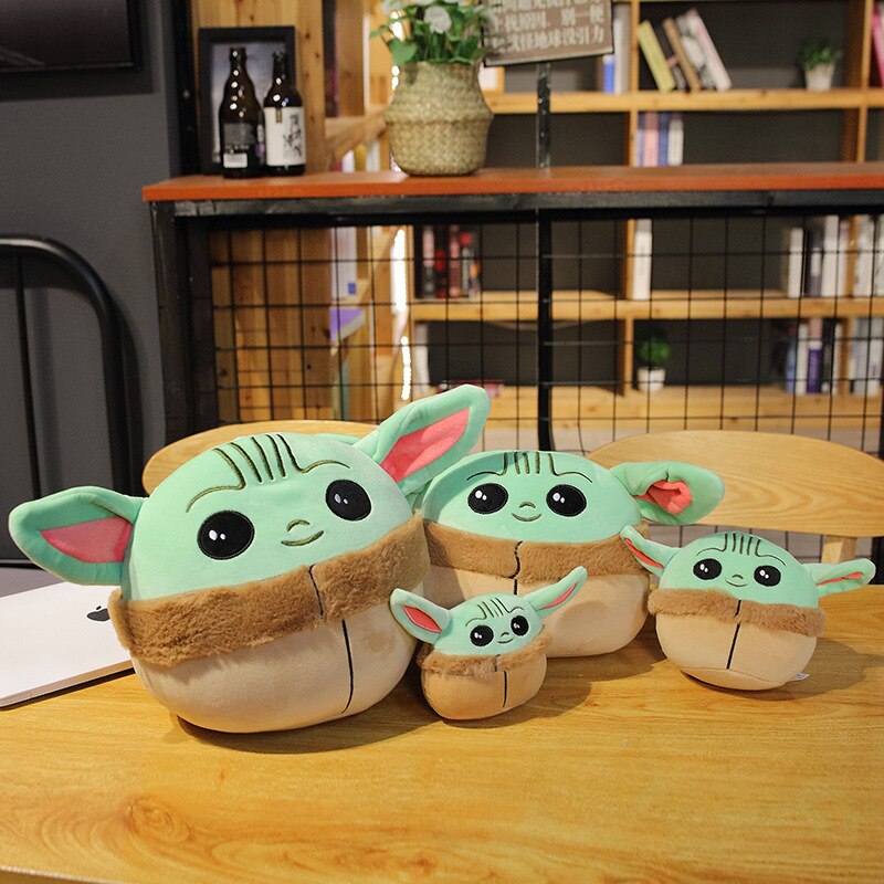 Disney Baby Yoda Plush Toy Cute Cartoon Star Wars Mandalorian Pillow Stuffed Doll Girls Gifts Kawaii Plush Dolls Kids Toys